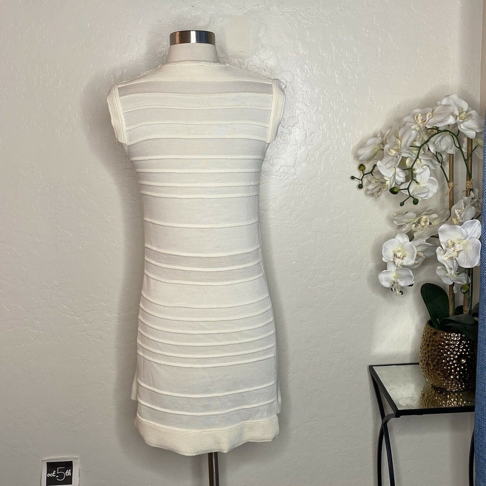 Hakaan Intermix Womens Ivory Wool Bodycon Dress 8 - Picture 3 of 7